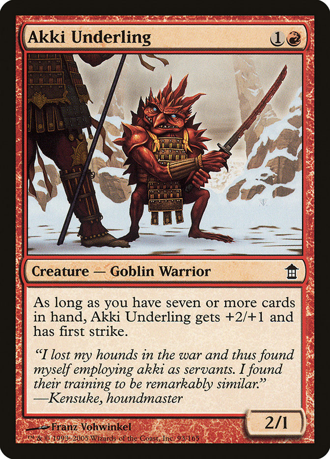Akki Underling 93/165 (Saviors of Kamigawa)  - Foil | Good Games Modbury