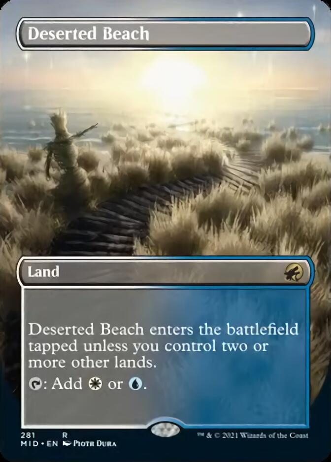 Deserted Beach (Borderless Alternate Art) [Innistrad: Midnight Hunt] | Good Games Modbury