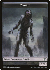 Human Soldier (004) // Zombie Double-Sided Token [Commander 2020 Tokens] | Good Games Modbury