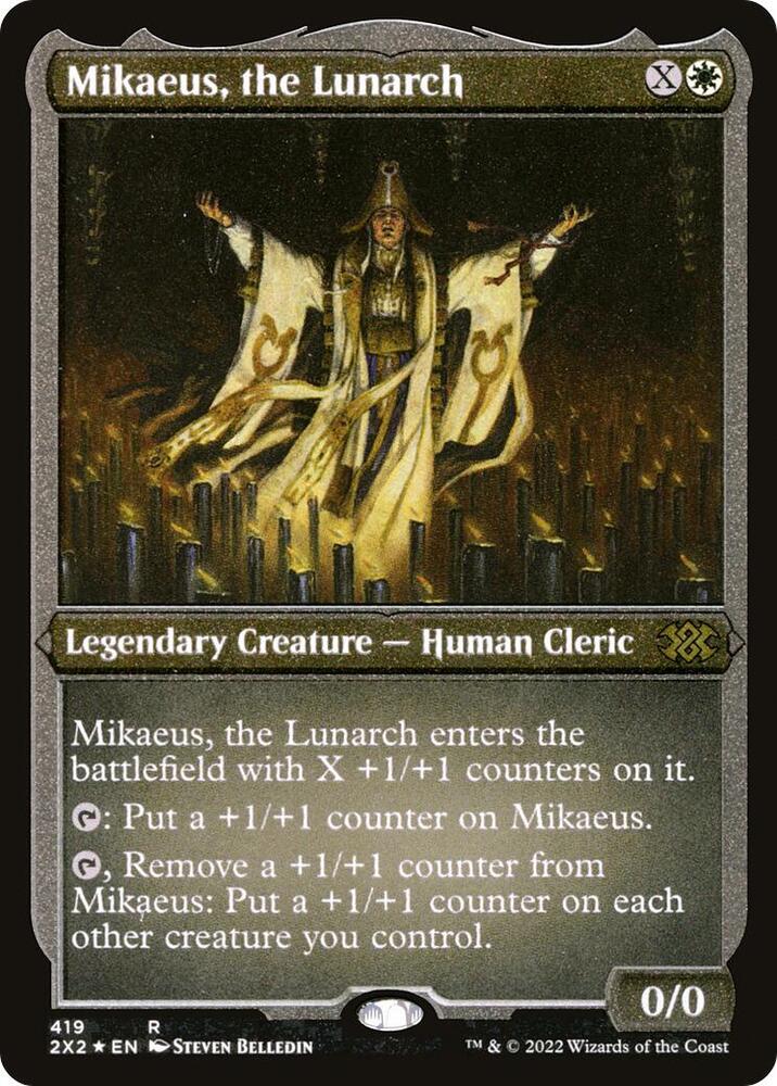 Mikaeus the Lunarch Foil Etched 419 (Double Masters 2022)  - Foil | Good Games Modbury