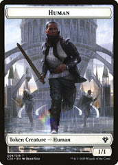 Human // Treasure Double-Sided Token [Commander 2020 Tokens] | Good Games Modbury