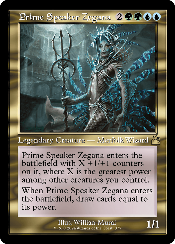 Prime Speaker Zegana (Retro Frame) [Ravnica Remastered] | Good Games Modbury