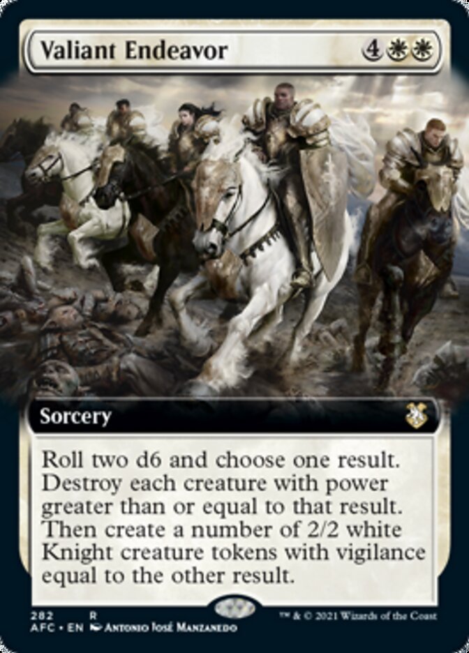 Valiant Endeavor (Extended Art) [Dungeons & Dragons: Adventures in the Forgotten Realms Commander] | Good Games Modbury