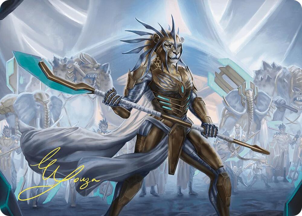 Kemba Kha Regent Art Card Gold Stamped Signature 2 (Art Series: Commander Masters)  | Good Games Modbury