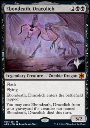 Ebondeath, Dracolich (Promo Pack) [Dungeons & Dragons: Adventures in the Forgotten Realms Promos] | Good Games Modbury