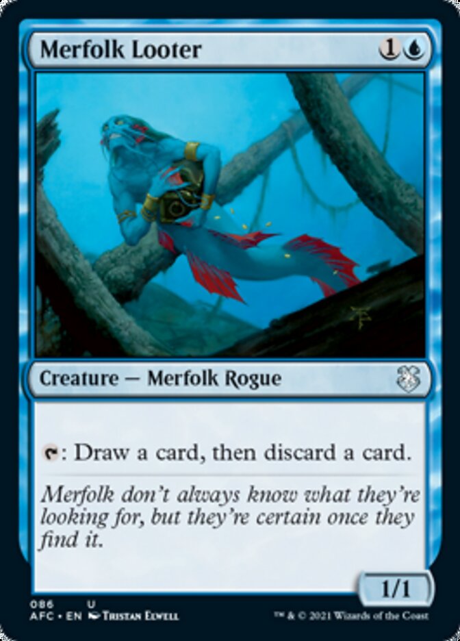 Merfolk Looter [Dungeons & Dragons: Adventures in the Forgotten Realms Commander] | Good Games Modbury