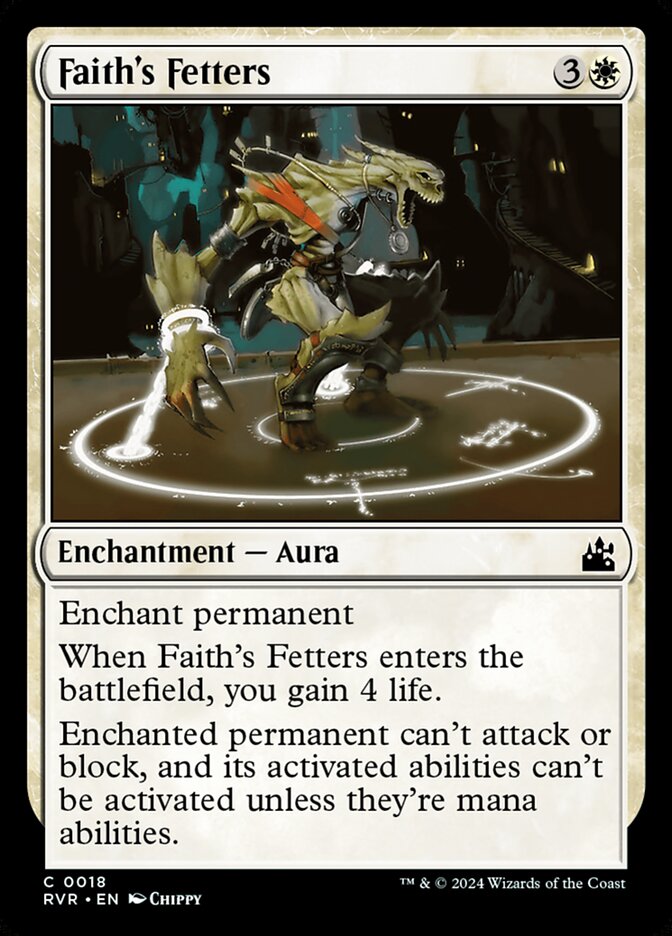 Faith's Fetters 18/291 (Ravnica Remastered)  - Foil | Good Games Modbury