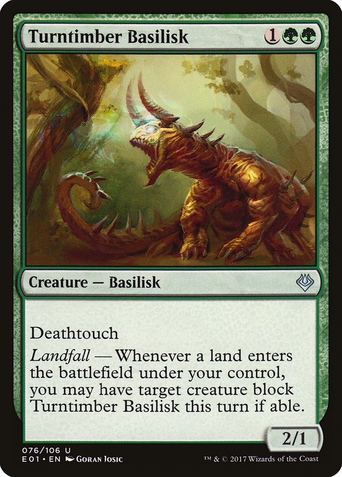 Turntimber Basilisk 76/106 (Archenemy: Nicol Bolas)  | Good Games Modbury