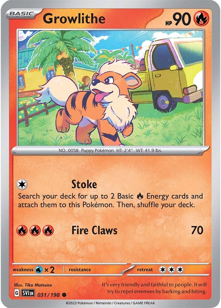 Growlithe (031/198) [Scarlet & Violet: Base Set] | Good Games Modbury