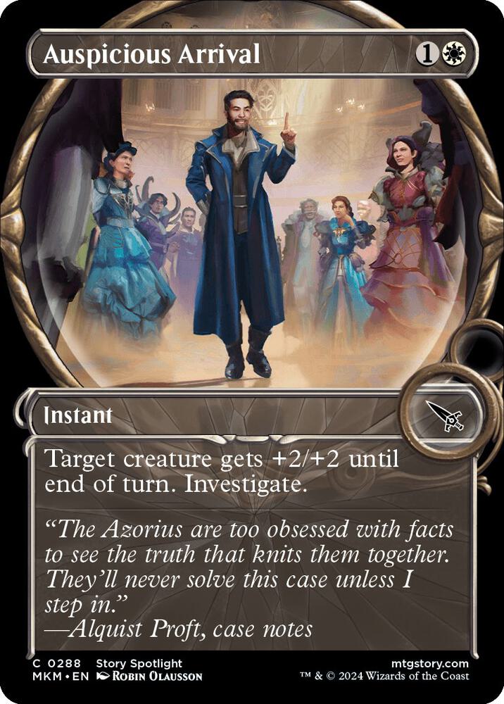 Auspicious Arrival 288/286 (Murders at Karlov Manor)  - Showcase Foil | Good Games Modbury