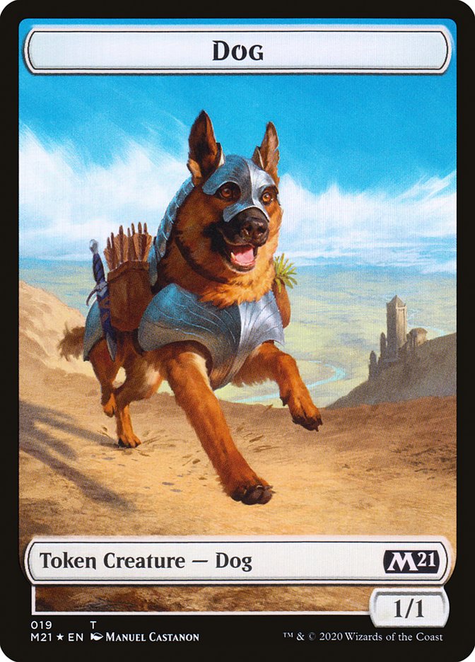 Cat (011) // Dog Double-Sided Token [Core Set 2021 Tokens] | Good Games Modbury