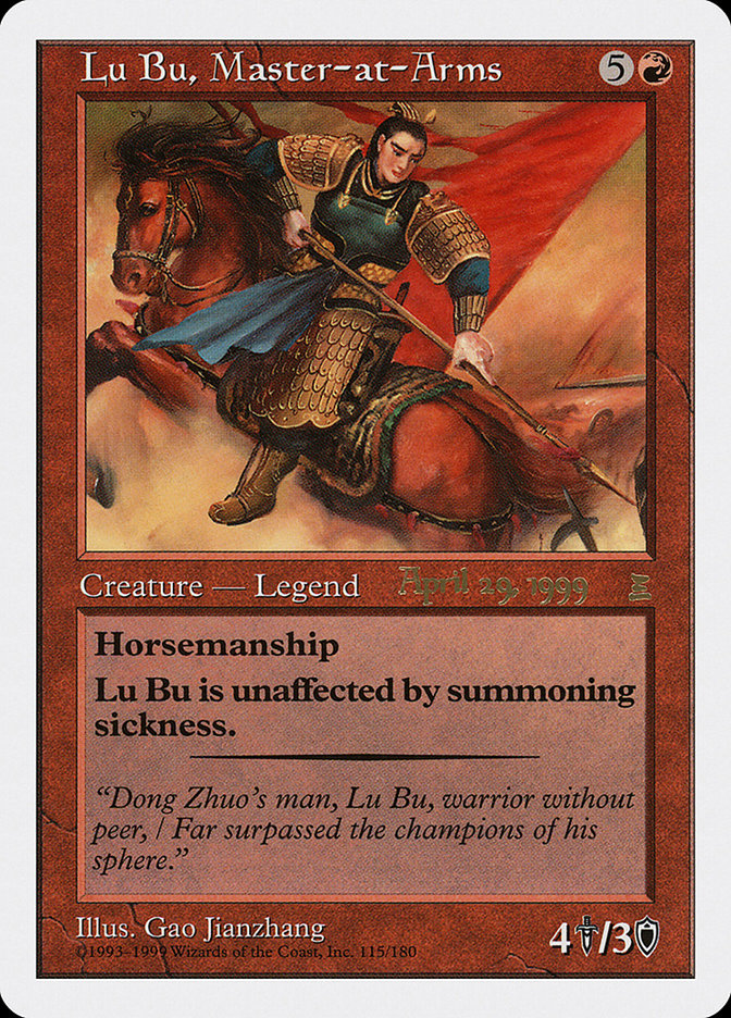 Lu Bu, Master-at-Arms (April 29, 1999) [Portal Three Kingdoms Promos] | Good Games Modbury