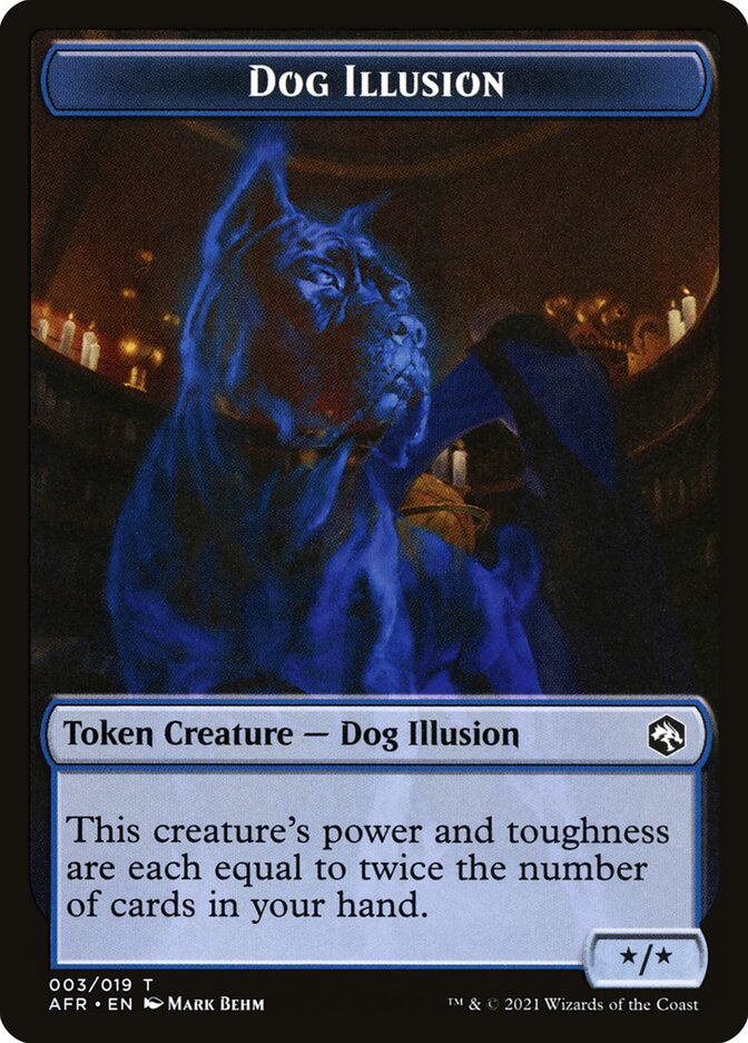 Angel // Dog Illusion Double-Sided Token [Dungeons & Dragons: Adventures in the Forgotten Realms Tokens] | Good Games Modbury