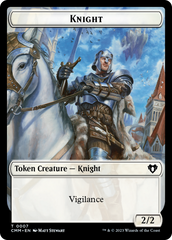 Human Soldier // Knight Double-Sided Token [Commander Masters Tokens] | Good Games Modbury