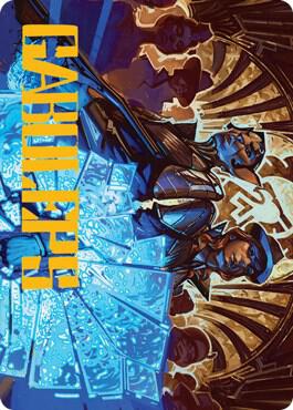 Contractual Safeguard Art Card Gold Stamped Signature 50 (Art Series: Streets of New Capenna)  | Good Games Modbury