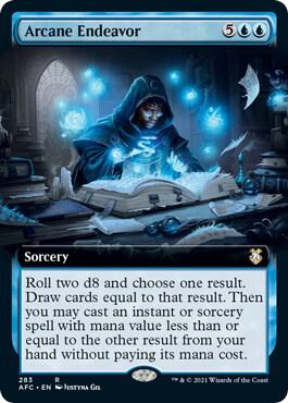 Arcane Endeavor Extended Art 283/62 (Commander: Adventures in the Forgotten Realms)  | Good Games Modbury