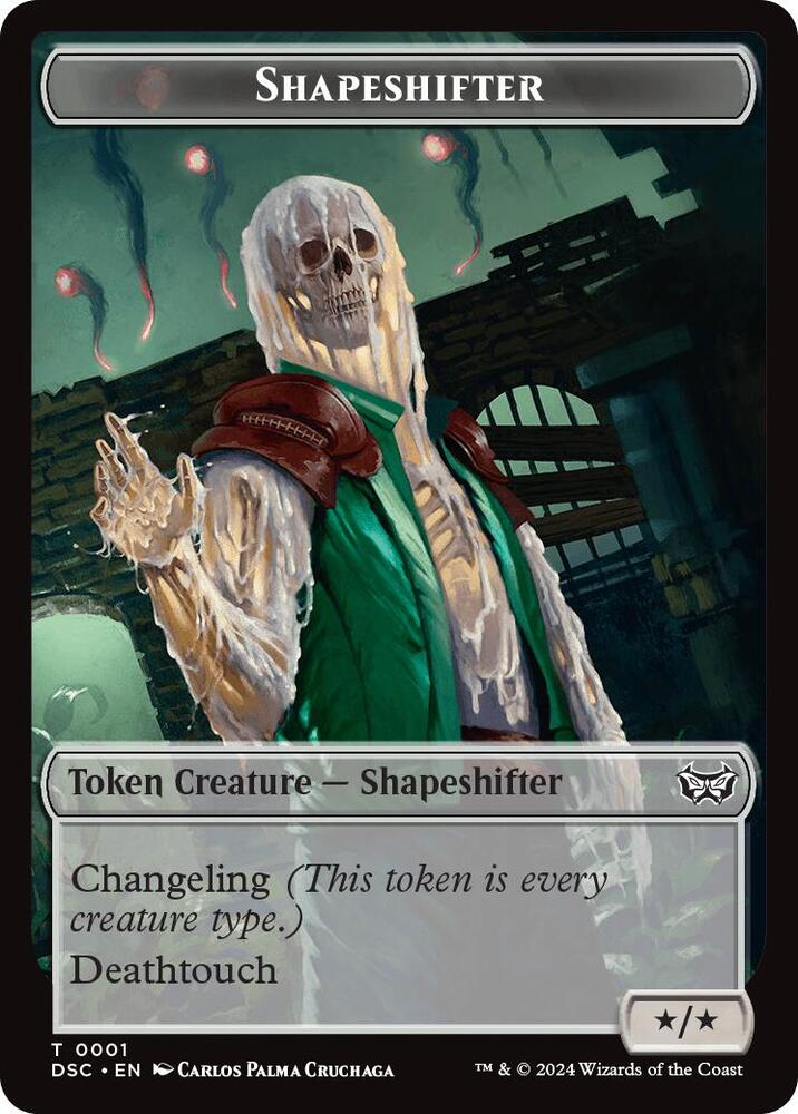 Shapeshifter Insect 0022 Double Sided Token 1 // 22 (Commander: Duskmourn: House of Horror)  | Good Games Modbury