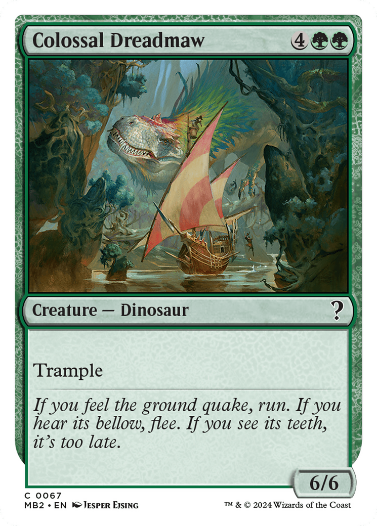 Colossal Dreadmaw (White Border) [Mystery Booster 2] | Good Games Modbury