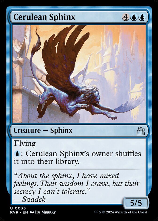 Cerulean Sphinx 36/291 (Ravnica Remastered)  | Good Games Modbury