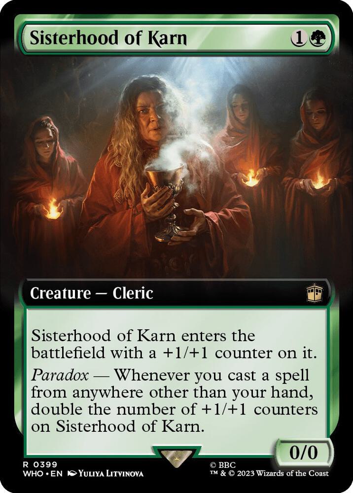 Sisterhood of Karn 399/331 (Universes Beyond: Doctor Who)  - Extended Art Foil | Good Games Modbury