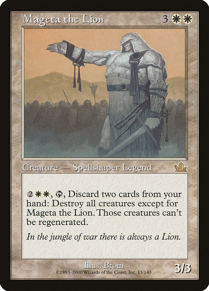 Mageta the Lion 13 (Prophecy)  - Foil | Good Games Modbury