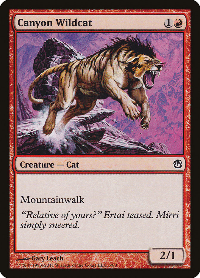 Canyon Wildcat [Duel Decks: Ajani vs. Nicol Bolas] | Good Games Modbury