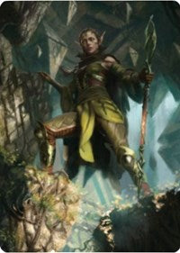 Nissa of Shadowed Boughs 1 Art Card [Zendikar Rising Art Series] | Good Games Modbury