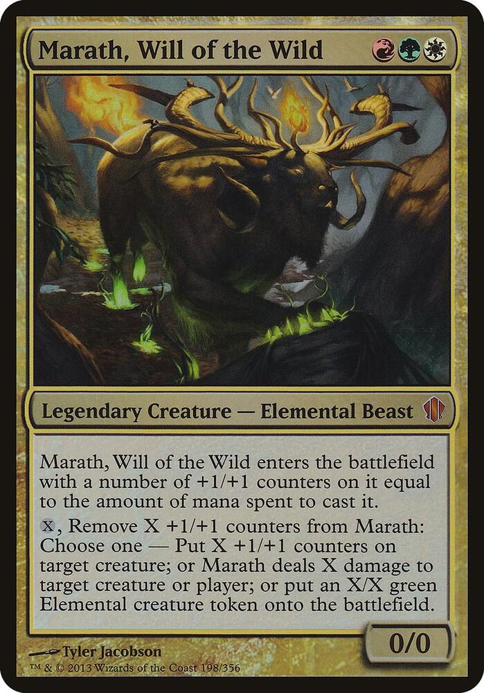 Marath Will of the Wild Commander 2013 198/15 (Oversize Cards)  - Foil | Good Games Modbury