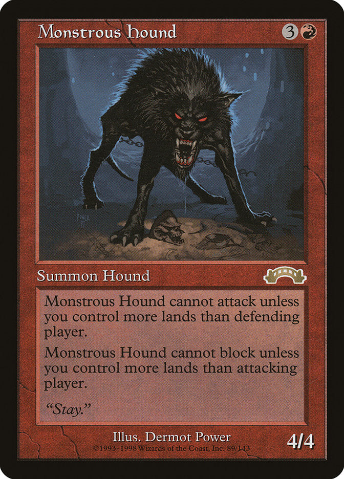 Monstrous Hound 89/143 (Exodus)  | Good Games Modbury