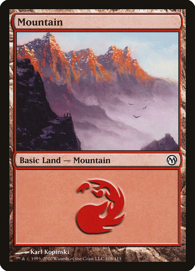 Mountain (108) [Duels of the Planeswalkers] | Good Games Modbury