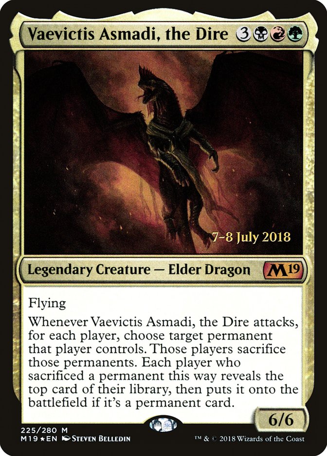 Vaevictis Asmadi, the Dire [Core Set 2019 Prerelease Promos] | Good Games Modbury