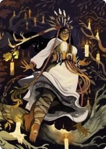 Candlegrove Witch Art Card 76 81 76 (Art Series: Innistrad: Midnight Hunt)  | Good Games Modbury