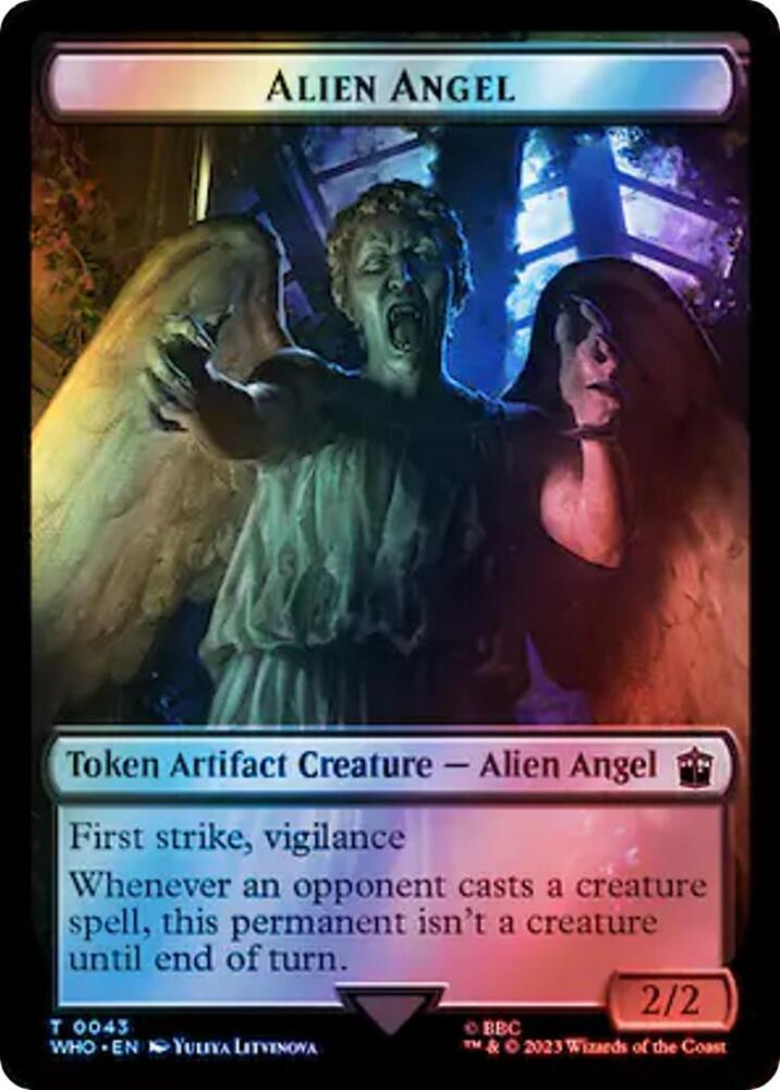 Alien Angel Food 0058 Double Sided Token Surge Foil 43 // 58 (Universes Beyond: Doctor Who)  - Foil | Good Games Modbury