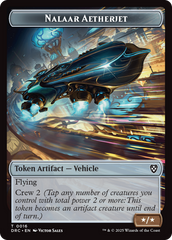 Golem (0013) // Nalaar Aetherjet Double-Sided Token [Aetherdrift Tokens] | Good Games Modbury