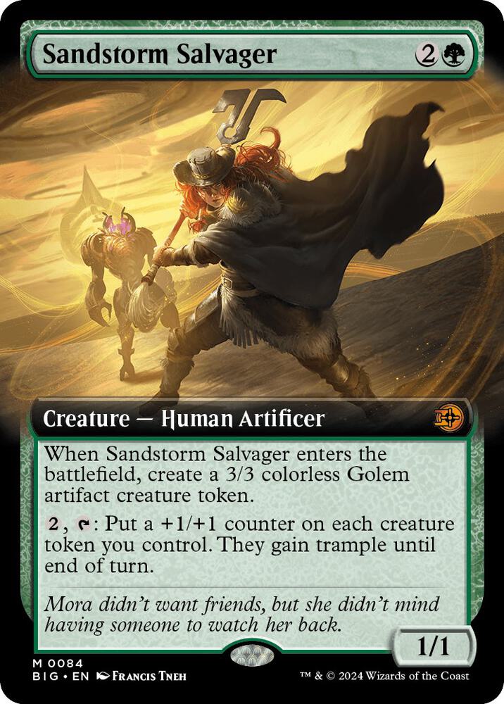 Sandstorm Salvager 84/30 (Outlaws of Thunder Junction: The Big Score)  - Extended Art Foil | Good Games Modbury