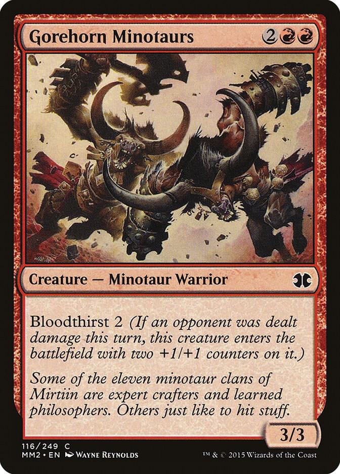 Gorehorn Minotaurs 116/249 (Modern Masters 2015)  - Foil | Good Games Modbury