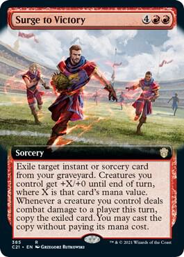Surge to Victory Extended Art 385/81 (Commander 2021)  | Good Games Modbury