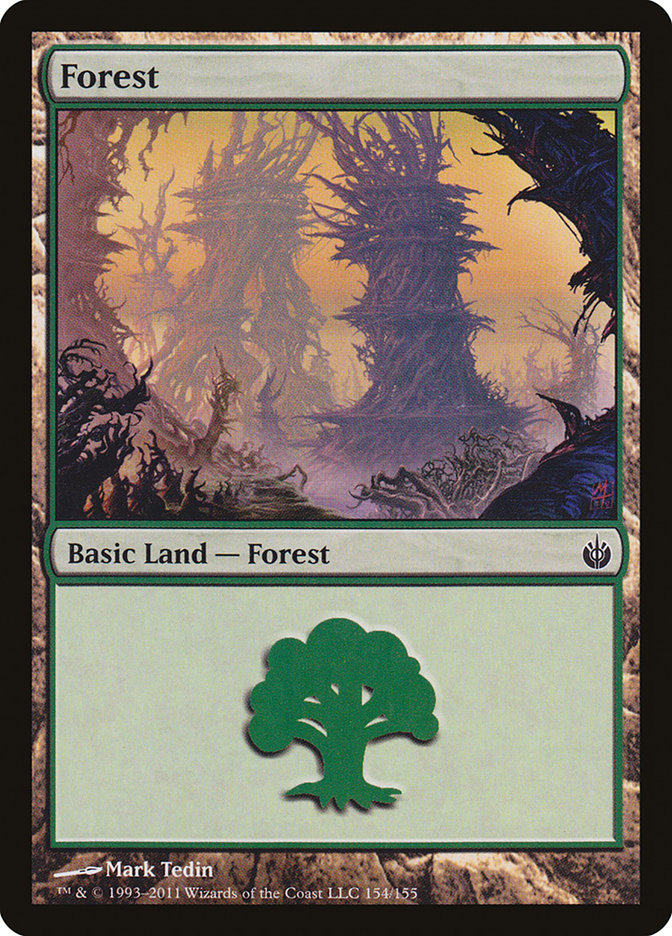 Forest (154) [Mirrodin Besieged] | Good Games Modbury