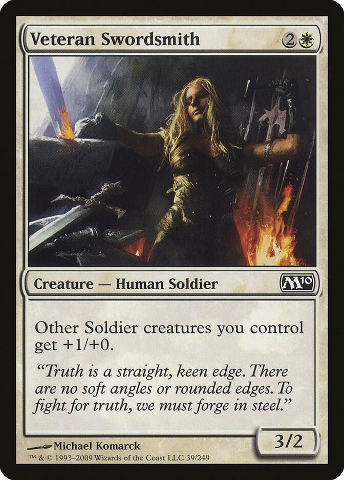 Veteran Swordsmith 39/249 (Magic 2010 (M10))  - Foil | Good Games Modbury