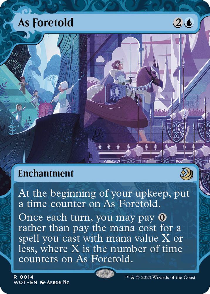 As Foretold 14 (Wilds of Eldraine: Enchanting Tales)  - Showcase Foil | Good Games Modbury
