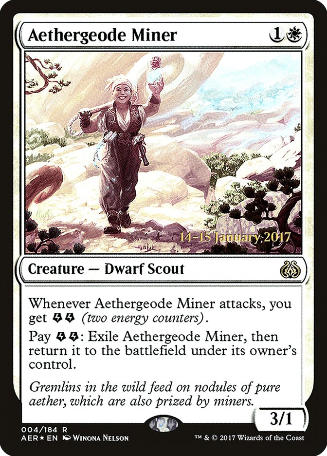 Aethergeode Miner [Aether Revolt Prerelease Promos] | Good Games Modbury