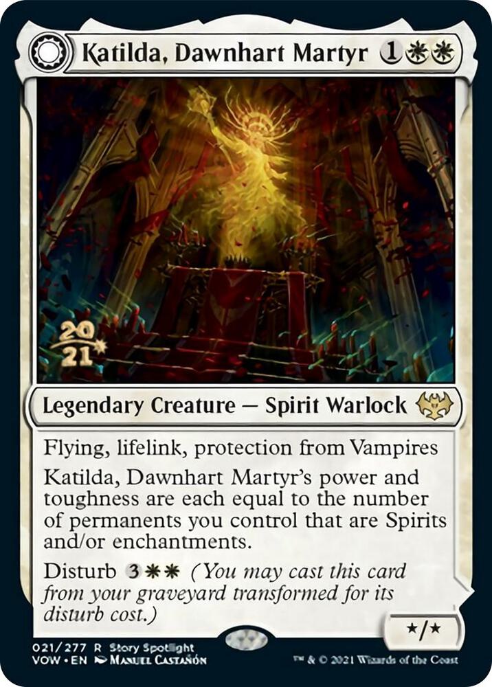 Katilda Dawnhart Martyr 21s/137 (Prerelease Cards)  - Foil | Good Games Modbury