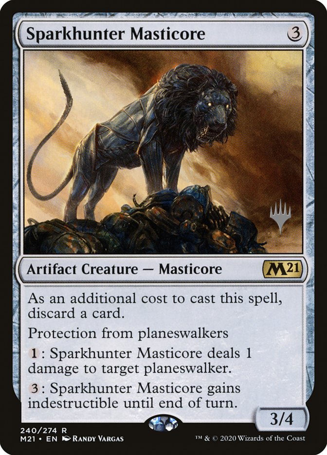 Sparkhunter Masticore (Promo Pack) [Core Set 2021 Promos] | Good Games Modbury