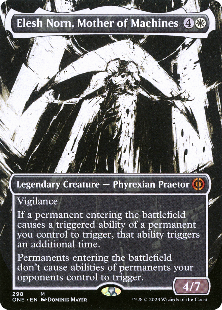 Elesh Norn, Mother of Machines (Borderless Ichor) [Phyrexia: All Will Be One] | Good Games Modbury