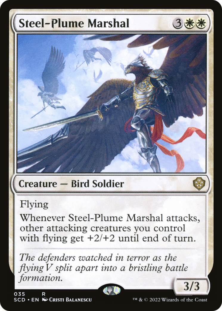 Steel-Plume Marshal [Starter Commander Decks] | Good Games Modbury