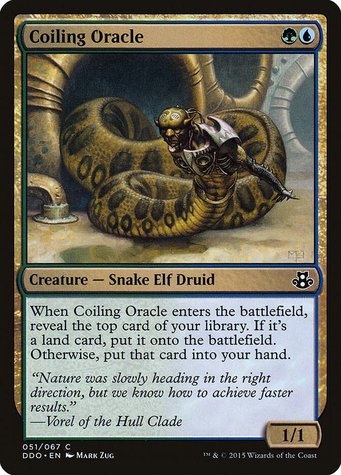 Coiling Oracle 51/67 (Duel Decks: Elspeth vs. Kiora)  | Good Games Modbury