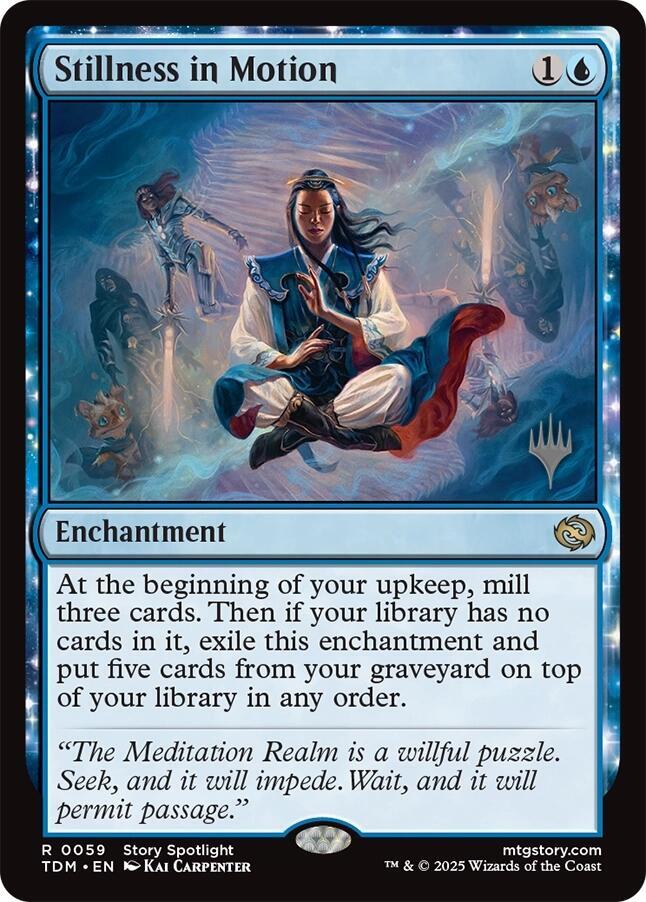 Stillness in Motion 59p/166 (Promo Pack: Tarkir: Dragonstorm)  - Foil | Good Games Modbury