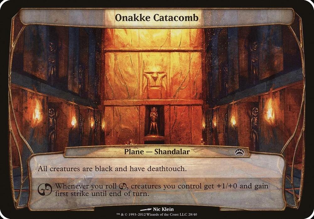 Onakke Catacomb Planechase 2012 28/40 (Oversize Cards)  | Good Games Modbury