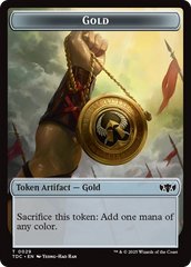 Elemental (0016) // Gold Double-Sided Token [Tarkir: Dragonstorm Commander Tokens] | Good Games Modbury