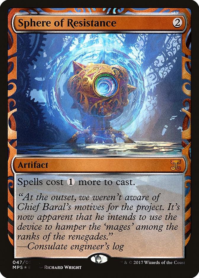 Sphere of Resistance 47/54 (Masterpiece Series: Kaladesh Inventions)  - Foil | Good Games Modbury